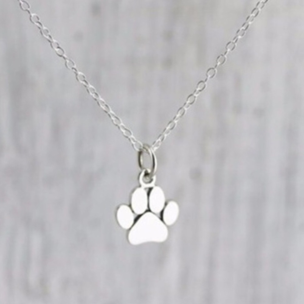 Paw Necklace Silver